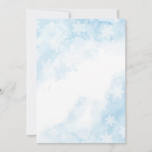 Baby Het is koud buiten Winter Beer Baby shower Kaart (Achterkant)