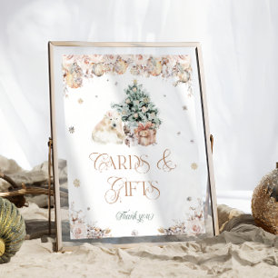 Baby Het is koud Buiten Winter Beer Kaarten en ges Poster