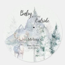 Baby Het Is Koud Buiten Winter Groenblijvende Baby