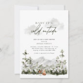 Baby Het is koud buiten | Winter Heerlijke douche Kaart (Voorkant)