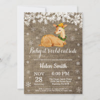 Baby het is koud buiten Winter Herten Baby Shower