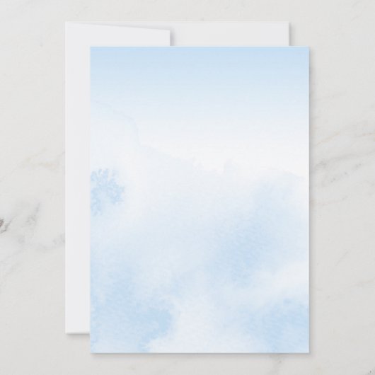 Baby Het Is Koud Buiten Winter Jongen Baby Shower  Kaart (Achterkant)