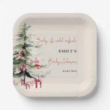 Baby het is koud buiten Winter Kerstboom Shower
