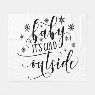 Baby het is koud buiten Winter Kerstvakantie Fleece Deken