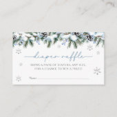 Baby Het is koud buiten Winter Luier Raffle Informatiekaartje (Voorkant)