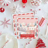 Baby Het is koud Buiten Winter meisje Baby shower Servet