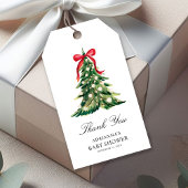 Baby Het is koud buiten Winter Red Bow Dank u Cadeaulabel