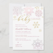 Baby Het is koud buiten Winter Shower Uitnodigen Kaart (Voorkant)