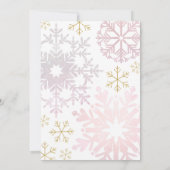 Baby Het is koud buiten Winter Shower Uitnodigen Kaart (Achterkant)