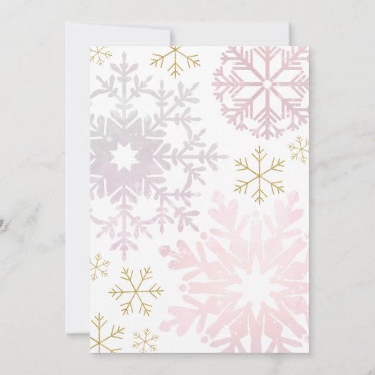 Baby Het is koud buiten Winter Shower Uitnodigen Kaart (Achterkant)