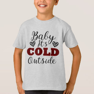 Baby Het is koud buiten Winter T-shirt