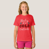 Baby Het is koud buiten Winter T-shirt (Voorkant volledig)
