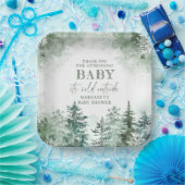 Baby Het is koud buiten Winter Wonderland Papieren Bordje (Feest)
