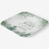 Baby Het is koud buiten Winter Wonderland Papieren Bordje (Gebogen)