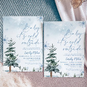 Baby het is koud buiten, Winter Wonderland Shower Kaart