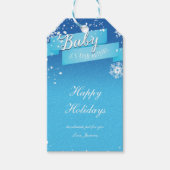 Baby het is koud buiten Winter Wonderland Vakantie Cadeaulabel (Voorkant)