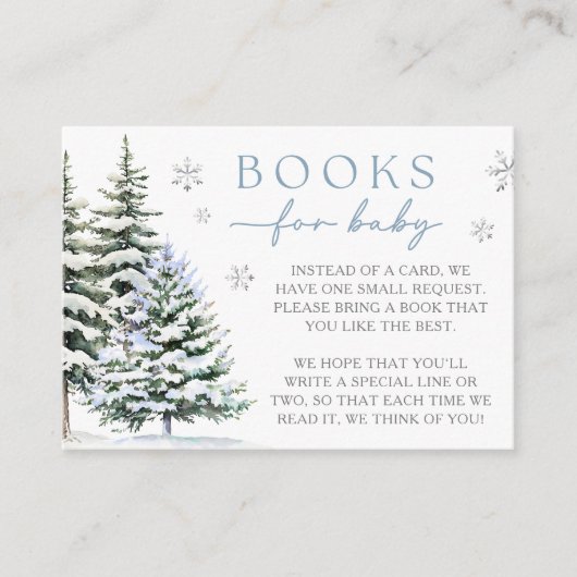 Baby Het is koud buiten winterboeken voor Baby Informatiekaartje (Voorkant)