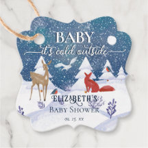 Baby Het is Koud Buiten Winterbos Baby shower