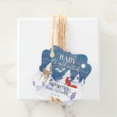 Baby Het is Koud Buiten Winterbos Baby shower Bedankjes Labels (In situ)