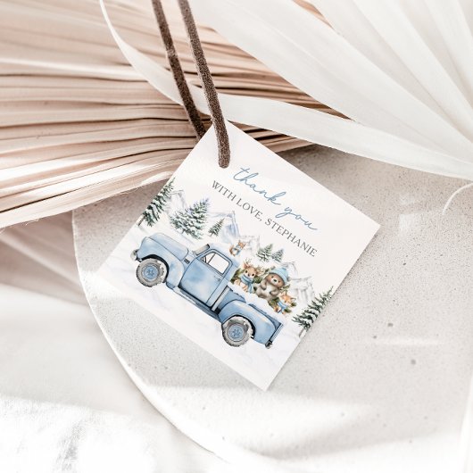 Baby Het is Koud Buiten Winterbos Baby shower Bedankjes Labels