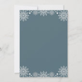 Baby Het is Koud Buiten Winterbos Baby shower Kaart (Achterkant)