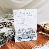 Baby Het is Koud Buiten Winterbos Baby shower Kaart