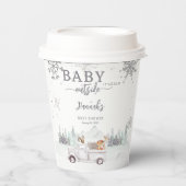 Baby Het is Koud Buiten Winterbos Baby shower Papieren Bekers (Voorkant)