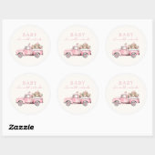 Baby Het is Koud Buiten Winterbos Baby shower Ronde Sticker (Vel)