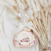 Baby Het is Koud Buiten Winterbos Baby shower Ronde Sticker