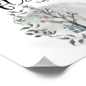 Baby het is koud buiten winterkaarten en geschenke poster (Hoek)