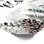 Baby het is koud buiten winterkaarten en geschenke poster (Hoek)