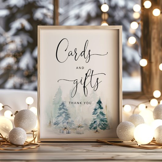 Baby het is koud buiten winterkaarten en geschenke poster