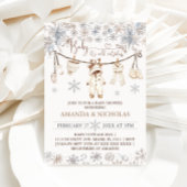 Baby Het is koud buiten winterkleding Baby shower Kaart