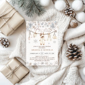 Baby Het is koud buiten winterkleding Baby shower Kaart