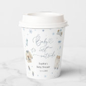 Baby Het is koud buiten winterkleding Baby shower Papieren Bekers (Achterkant)