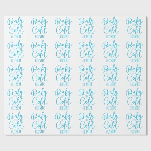 Baby Het is koud buitenverpakt papier (Vlak)