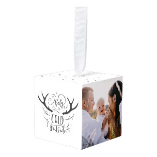 Baby het is koud hert multi foto kerstvakantie decoratie