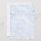 Baby Het Is Koud Sneeuwvlokken Winter Baby Borrel Kaart (Achterkant)