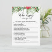 Baby het is koud voor spelletjes die mama's kennen kaart (Staand voorkant)