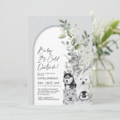 Baby Het is koude Baby shower voor winterdieren bu Kaart (Staand voorkant)