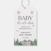 Baby Het is Koude Buiten Baby shower Favors Cadeaulabel (Voorkant)