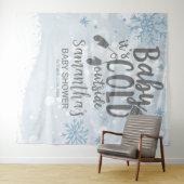 Baby Het is Koude buiten de achtergrond van het Ba Wandkleed (In Situ (horizontaal))