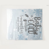 Baby Het is Koude buiten de achtergrond van het Ba Wandkleed (Voorkant (horizontaal))