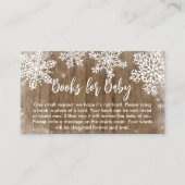 Baby het is koude Buiten de Boeken van het Baby sh Visitekaartje (Voorkant)