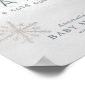 Baby Het is Koude Buiten het Welkomstteken van het Poster (Hoek)