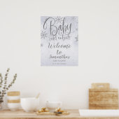 Baby Het is Koude Buiten het Welkomstteken van het Poster (Keuken)