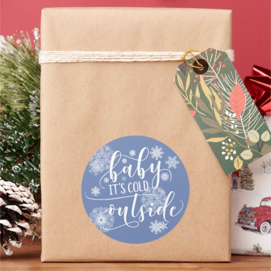 Baby het is Koude Buiten Kerst stickers (Feestdagen)
