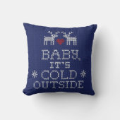 Baby, het is koude, buiten Sweater Knit Pillow Kussen (Voorkant)