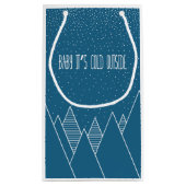 Baby Het is koude buitengaats tas Klein Cadeauzakje (Achterkant)