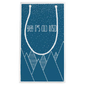 Baby Het is koude buitengaats tas Klein Cadeauzakje (Voorkant)